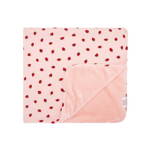 Strawberries Small Ribbed Toddler Blanket – Brave Little Ones