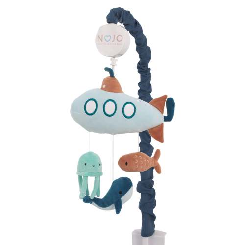 NoJo Explore Dream Discover Light Blue, Navy, and Aqua Submarine Plush – NoJo Baby & kids