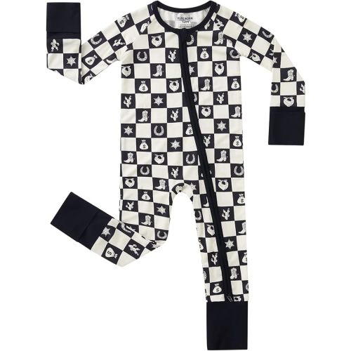 pureborn Baby Infant Boys Girls Zipper Sleeper Snug Fit Viscose from Bamboo Pajamas 0-24 Months