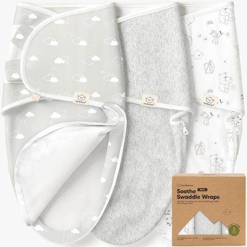 Baby Swaddle Sleep Sacks with Zipper - 3-Pack Swaddles for Newborns 0-3 Months, Infant, Baby Girls, Boys, Soft & Durable Newborn Sleep Sack, Easy Diaper Change Swaddling Blanket (Aspire, OS)
