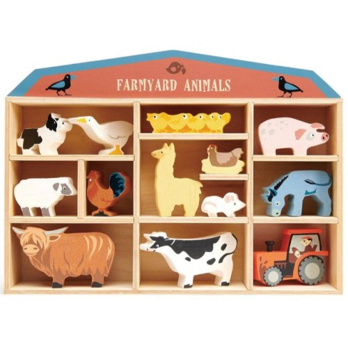 Farmyard Wooden Animals Set