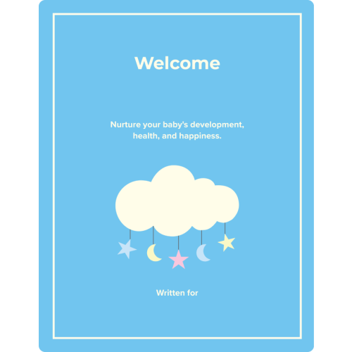 Welcome Baby: Personalized Baby Book