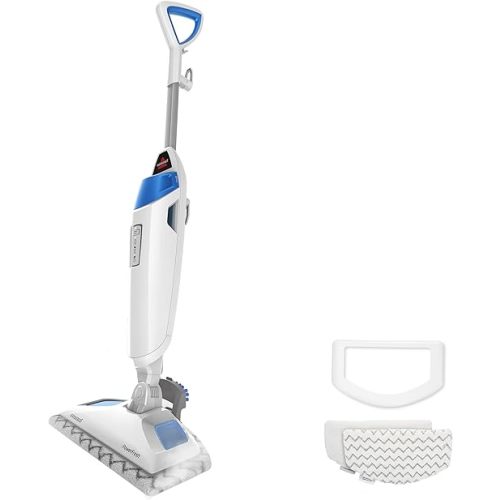 Bissell Power Fresh Steam Mop with Natural Sanitization, Floor Steamer, Tile Cleaner, and Hard Wood Floor Cleaner with Flip-Down Easy Scrubber, 1940A