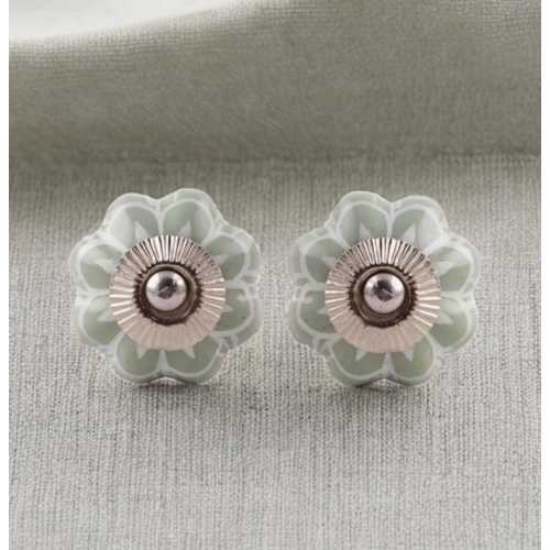 Vintage style sage green drawer knob light green ceramic knob cabinet knob wardrobe handles cabinet handles knob sets of 2/4/6/8/10/12