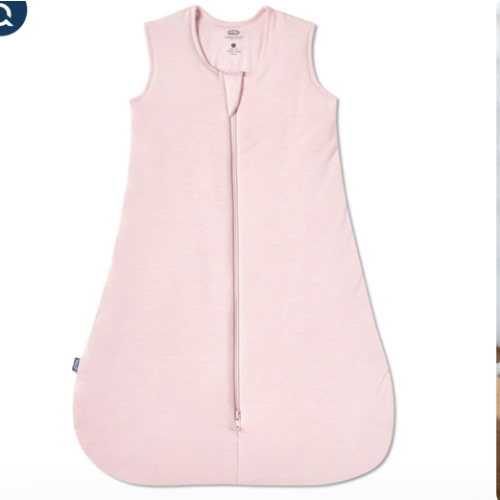 HALO - 1.5 TOG supersoft bamboo wearable blanket, double zipper sleeping bag with weighted feel - pink