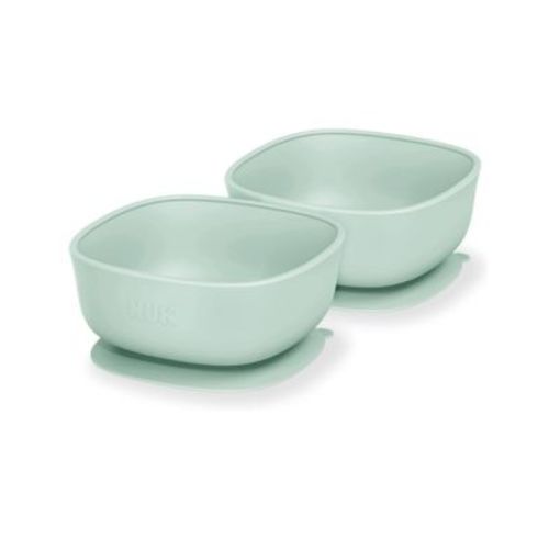 Unisex Durable Soft Silicone Baby Suction Bowls, 100% BPA Free, 2 Pack - Baby