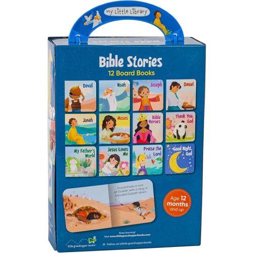 My Little Library: Bible Stories (12 Board Books) Hardcover – Illustrated, March 15 2020