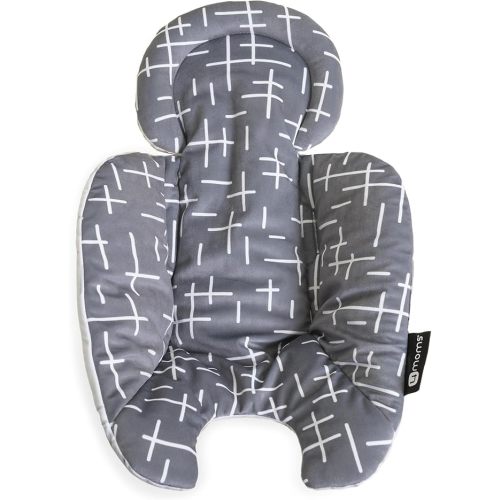 4moms RockaRoo and MamaRoo Infant Insert, Machine Washable, Soft, Plush Fabric, Reversible Design, Dark Grey