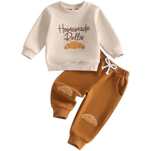 Afunbaby Thanksgiving Toddler Boy Girl Outfit Sweatshirt Pants Fall Clothes