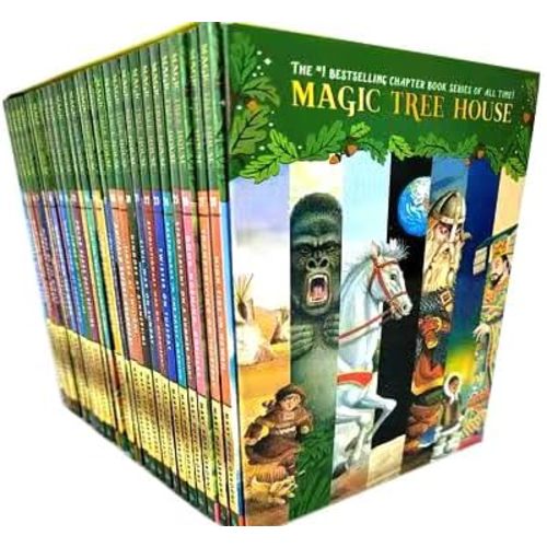 A Library of Magic Tree House 1-28 Series Paperback Boxed Set Magic Treehouse 28 Complete Collection with The Box Early Childhood Education Materials House