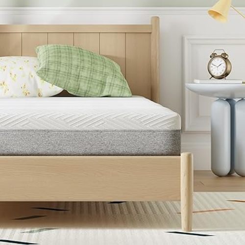 Novilla Twin Size Mattress, 6 Inch Twin Mattress, Gel-Infused Memory Foam Mattresses in a Box for Pain Relief & Enhanced Support & Cooling Sensation, CertiPUR-US Certified