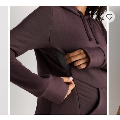 SuperSoft Fleece Maternity & Nursing Hoodie