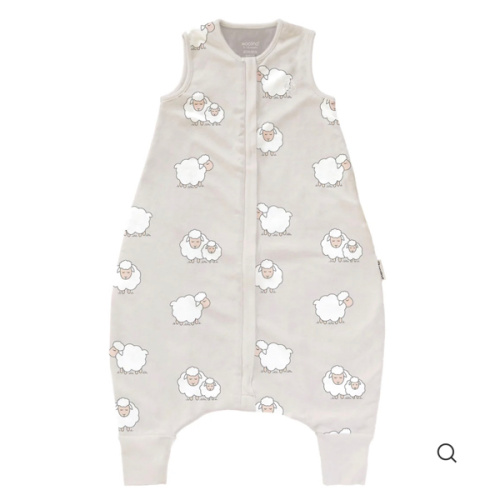 4 Season® Baby Sleep Bag with Feet, Merino Wool & Organic Cotton, Sheep 18-36 Months