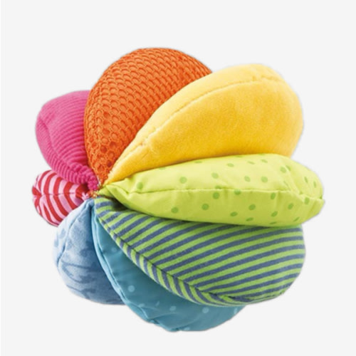 HABA Baby Balls - Machine Washable Baby Sensory Toys - Ideal Baby Toy for Teething, Tummy Time Toys for Ages 6 Months & up