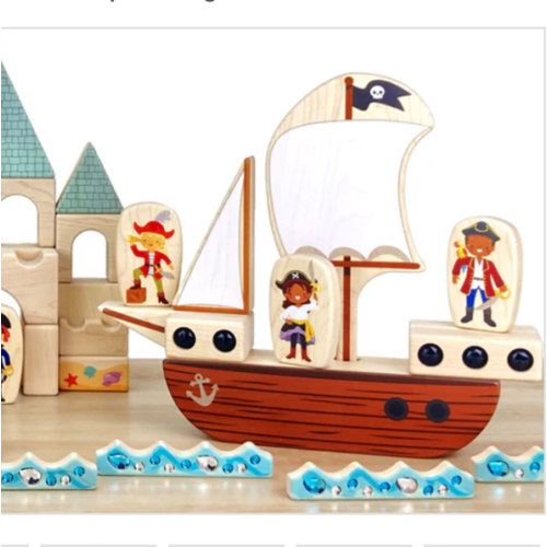 Pirate Ship Building Block Set | Everwood Friends