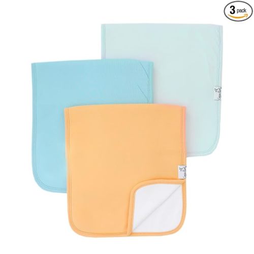 Copper Pearl Premium Baby Burp Cloths - 3-Pack Large Cotton Burp Cloths, Extra Soft Spit Up Rags with 3 Absorbent Layers, Perfect for Baby Boy and Baby Girl Gifts (21" x 10" Size, Bennie Set)