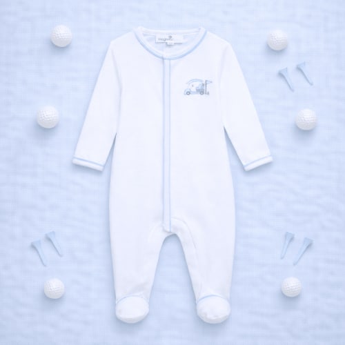 Little Golfer Footie - Light Blue