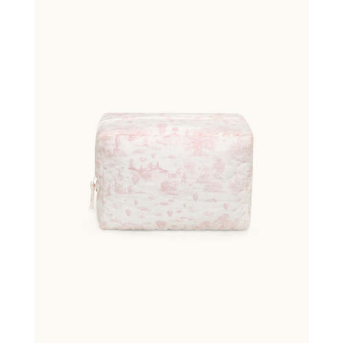 Ace Toile De Jouy Wash Bag - Pink | Marie-Chantal