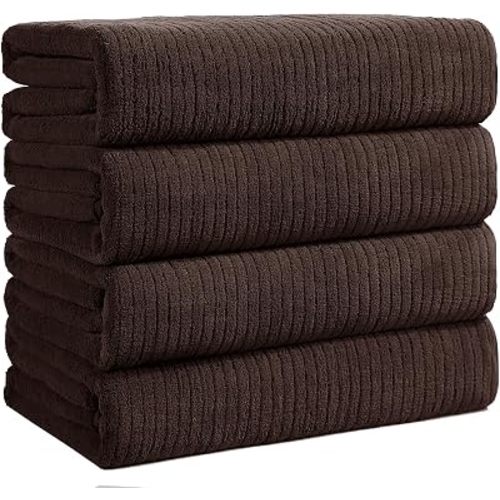 4 Pack Bath Towels Set 35 x 70in Extra Large, Ultra Soft Microfiber