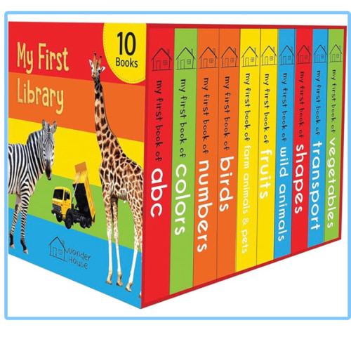 My First Library: Boxset of 10 Board Books for Kids