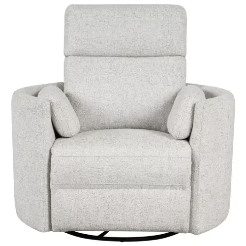 Radius Natural Beauty Quartz Swivel Glider Power Recliner