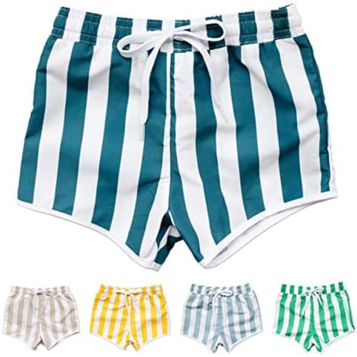 Toddler Swim Shorts, Kids Swimsuit with Stretchy Spandex Liner & Breathable Outer Microfiber Fabric
