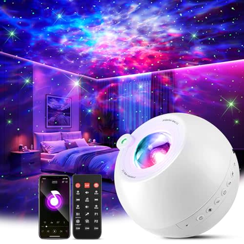 One Fire Galaxy Projector Star Projector Night Light Projector 360 Effects Northern Lights Lava Lamp 15 White Noise Room Lights Room Decor Bluetooth Teen Girl Gifts for Boys Gift Ideas Birthday Gifts
