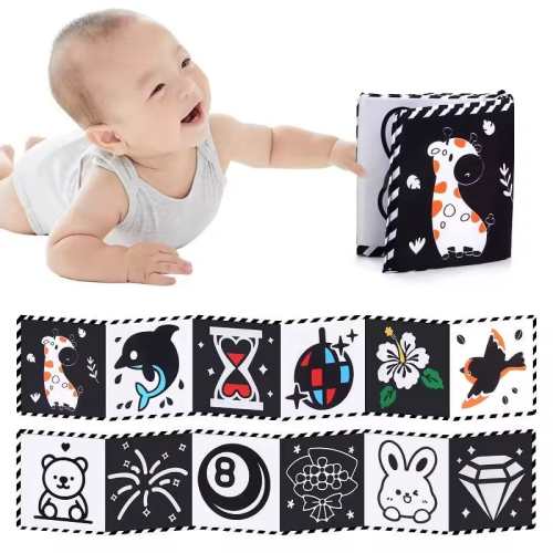 Black and White Montessori Cards