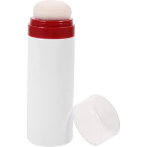 Powder Puff Box Powder Bottle Travel Dispenser Body Puff and Container Puff for Body Talcum Loose Medicine Bottle White Toddler Plastic