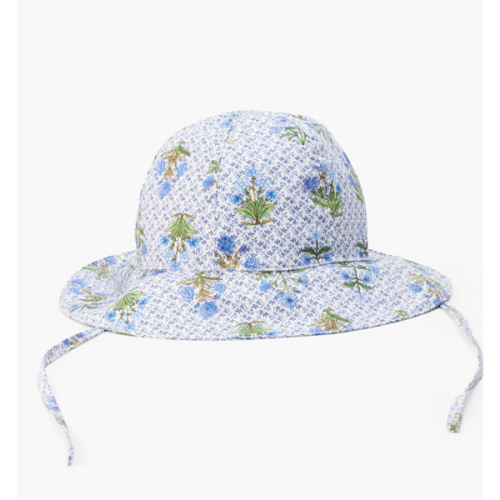 The Baby Sunhat - Blue Block Print