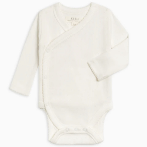 Pointelle Kimono Bodysuit