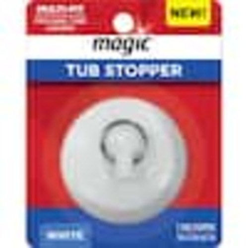 Magic 2 in. Dia Tub Stopper Multi-Fit in White 3203