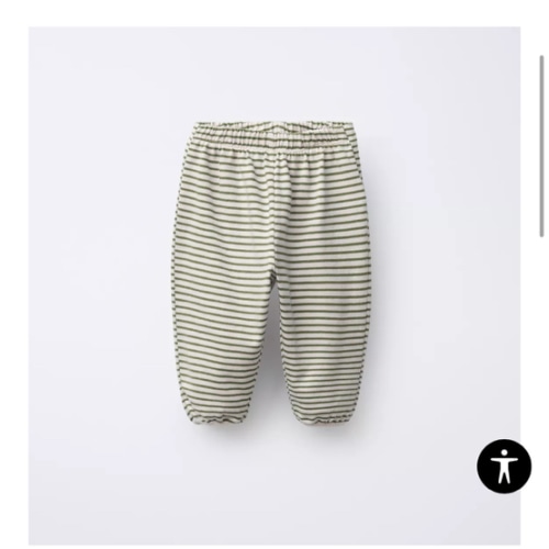 STRIPED JOGGER PANTS - Ecru / Khaki | ZARA United States