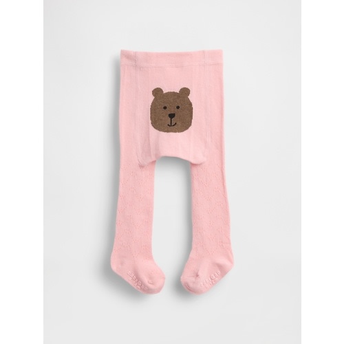 Baby & Toddler Pointelle Bear Tights