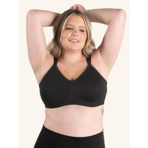 Leading Lady Women's The Vivien - Wireless Nursing Sports Bra  Black 38D