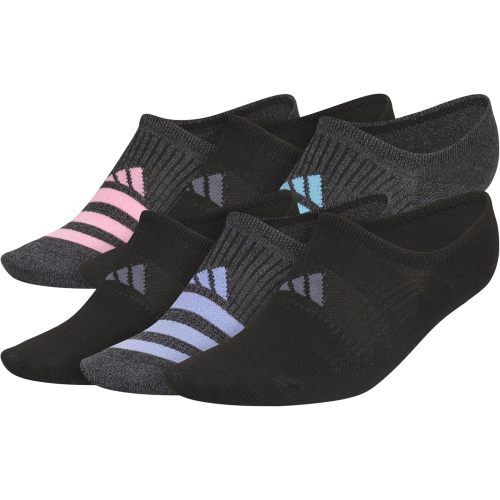 adidas Superlite Super No Show Invisible Socks 6-Pairs Lightweight & Breathable