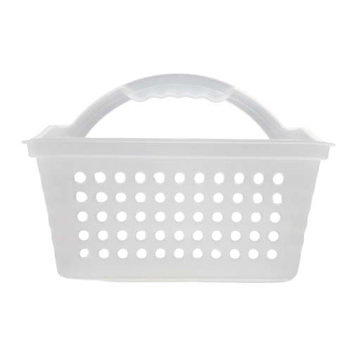 Mainstays Small Portable Shower Caddy Frost Plastic