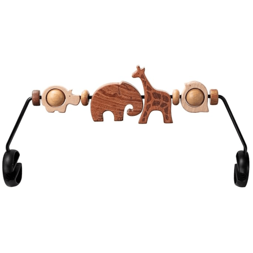 TinlyFinly Baby Bouncer Toy Bar Wooden Compatible with Baby Bjorn
