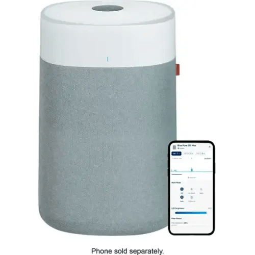 Blueair - Blue Pure 211i Max 3000 Sq. Ft HEPASilent Smart Extra-Large Room Air Purifier - White/Gray