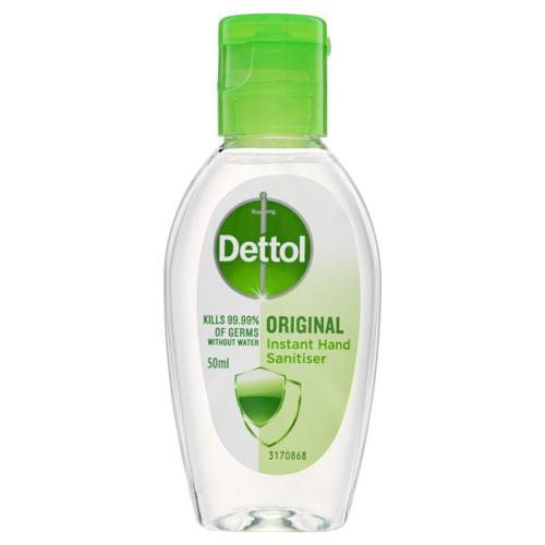 Dettol Instant Liquid Hand Sanitiser Original Antibacterial 50ml