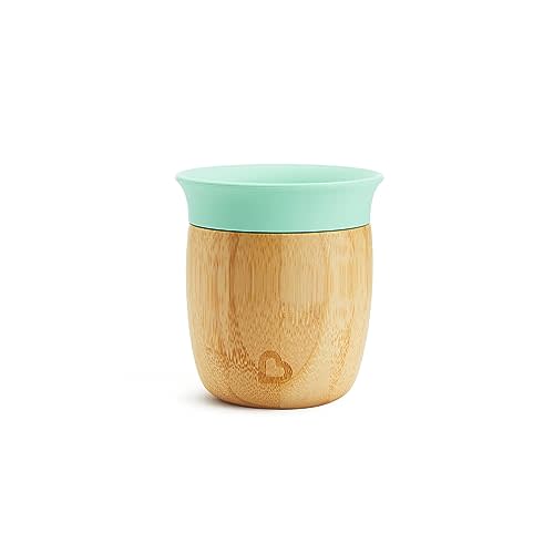 Munchkin® Bambou™ 5oz Open Training Cup for Babies and Toddlers, Non-Toxic Bamboo and Food-Grade Silicone