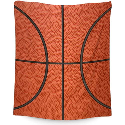 Basketball Blanket Gifts - 50x60 Inches Sports Throw Blanket for Basketball Lover, Kids, Adults, Teens, Girls & Boys - Basketball Print Soft Fuzzy Blankets for Couch, Sofa & Bed