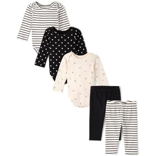 The Children's Place baby-girls And Newborn Long Sleeve Bodysuit and Pants,playwear Sets