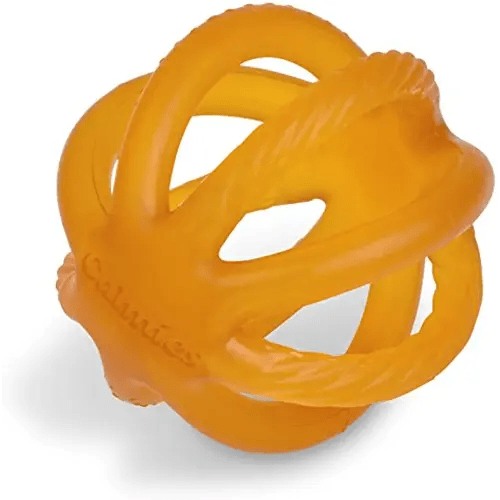 Calmies Teether for Babies Without BPA, Natural 100 Percent Rubber Toy for Infants, Plant Based, No Parabens, PVC or Phthalates, Unscented