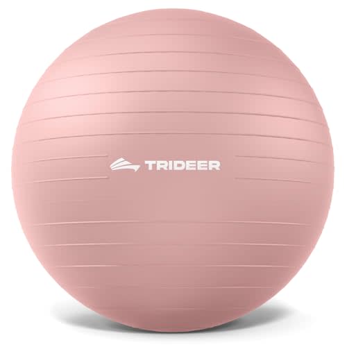 Trideer Exercise Ball Yoga Ball,Office Seating & Balance Ball Chair, Stability Ball for Pilates, Physical Therapy,Core Training & Balance Improvement & Stretching