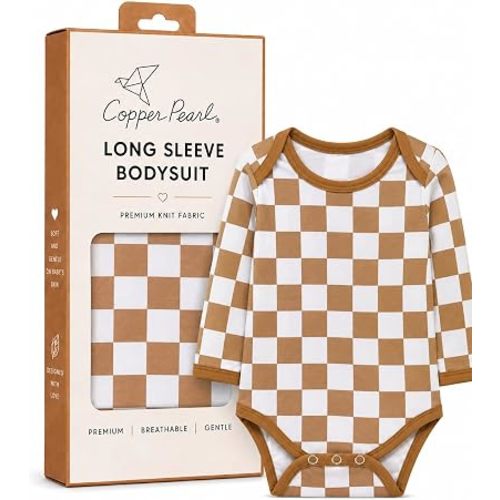 Copper Pearl Long Sleeve Bodysuit Baby: Ultra Soft Baby for Newborns, Boys, and Girls - Stylish, Comfortable, Overlap Shoulders, Premium Knit Fabric - Rad, 18-24 Months