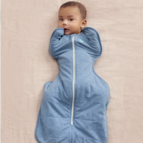 Swaddle Up™ 2.5 TOG Cotton Storm Blue Pebbles
