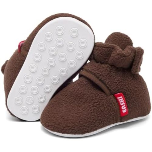 Eashi Baby Booties Boys Girls Infant Non-Slip Soft Sole Boots Toddler First Walkers Warm Sock Shoes