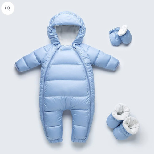 Baby Down Snowsuit Newborn Winter Puffer Jumpsuit Hooded Pram Bunting Snow Suit -96