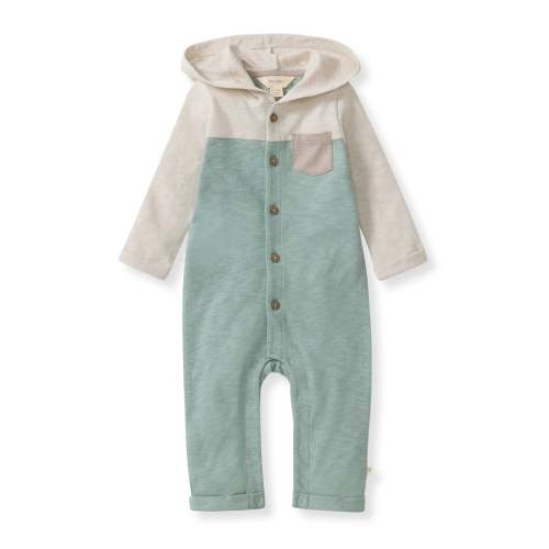 Chunky Slub Baby Boy Hooded Jumpsuit – Burt's Bees Baby